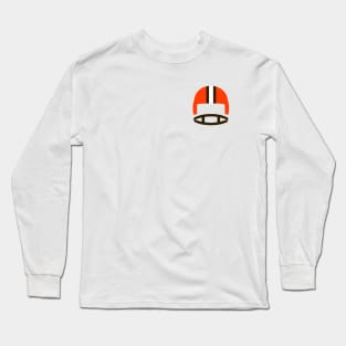 Retro Cleveland Football Helmet Long Sleeve T-Shirt